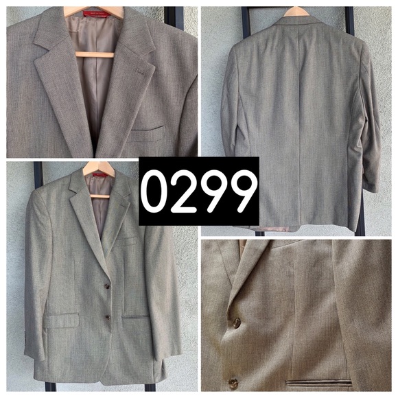 “Izod” Tan Men’s Woven Jacket sport Coat Size 42R - Picture 8 of 8